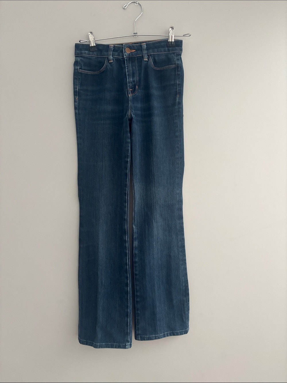 J Brand Indigo Flare Wide-Leg Jeans